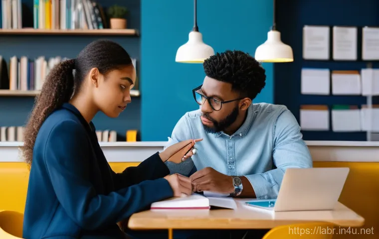 노무사 자격증의 중요성 - A professional public labor attorney, a woman in her early 30s with a warm and intelligent expressio... 노무사 자격증의 중요성 - A professional public labor attorney, a woman in her early 30s with a warm and intelligent expressio...