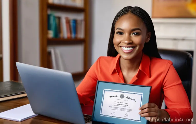 노무사 자격증 취득 후 커리어 설계 - A professional female career coach, in her late 30s with a warm and encouraging expression, is seate... 노무사 자격증 취득 후 커리어 설계 - A professional female career coach, in her late 30s with a warm and encouraging expression, is seate...